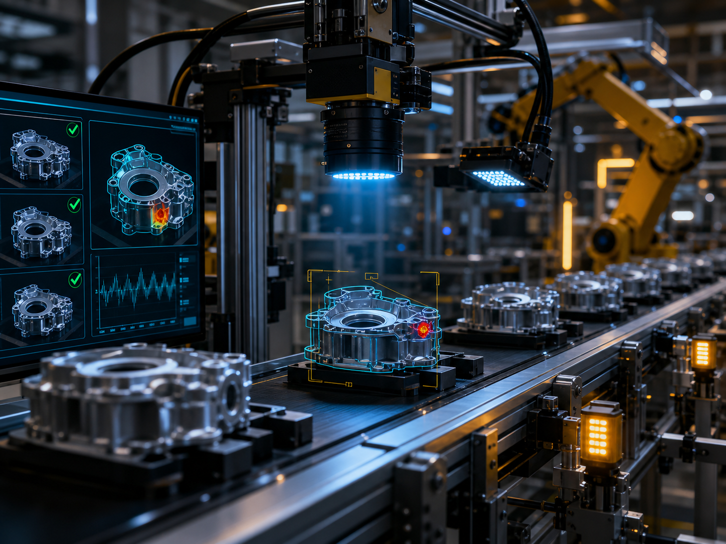 Sistema de inspeção industrial com visão computacional